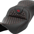 Saddlemen RoadSofa HC Seat Red Stitch #284862 Harley Davidson