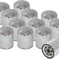 S&S Low-Restriction Oil Filter Chrome 12-Pack #310-0240 Harley Davidson