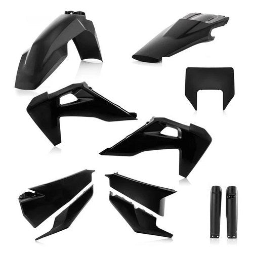 Acerbis Full Plastics Kit Black 2791530001 Husqvarna FE 501/FE 350/FE 250/FE 450