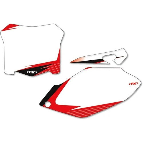 Factory Effex Pre-Cut Graphic Number Plate Background White Honda CRF450R 2007