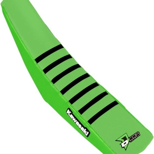 Dcor Ribbed Seat Cover Green/Green/Black #30-20-461 for Kawasaki KX450F/KX250F
