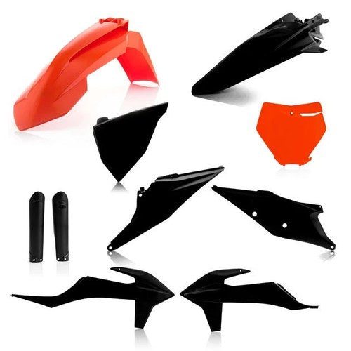 Acerbis Full Plastics Kit 16 Orange/Black #2726495225 KTM