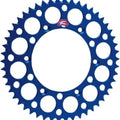 Renthal Sprocket Rear 48T 428 Ultralight Aluminum Blue #121U-428-48GPBU