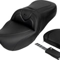 Saddlemen RoadSofa CF Seat With Backrest #284791 Harley Davidson