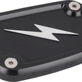 Thrashin Supply Co. Front Brake Reservoir Cap Twice Cut Black #TSC-3176-4