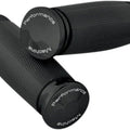 Performance Machine Contour Footpegs Rubber-Wrapped Black Male-Mount