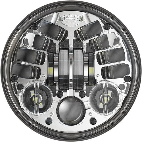 J.W. Speaker 8690 Adaptive 2 LED Headlight 5.75" Chrome PAR46