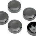 DS Rear Pulley Bolt Covers Black 5-Pack Harley Davidson #142815