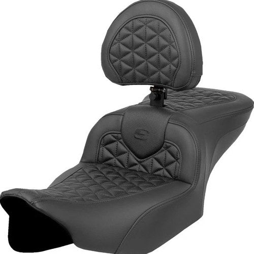 Saddlemen RoadSofa TG Seat With Backrest Harley Davidson Road Glide/Street Glide