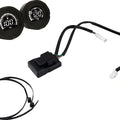 Koso D2 LCD Add-on Fuel Level/Engine Temp Gauges Black #BA080051 Harley Davidson