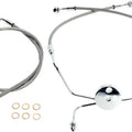 Magnum Alt Length XR Non-ABS Comp. Front Brake Line Kit 33" SS/Chr #SSC1307-33
