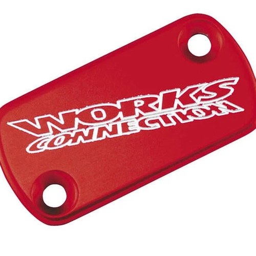 Works Connection Front Brake Master Cylinder Cover Red #21-005 for Honda