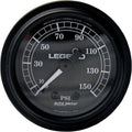 Legends Fairing Mounted LED Backlit Psi Gauge Black/Black Face