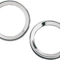 DS Instrument Gauge Bezels 3 5/8" Chrome Harley Davidson Electra Glide 1996-1999