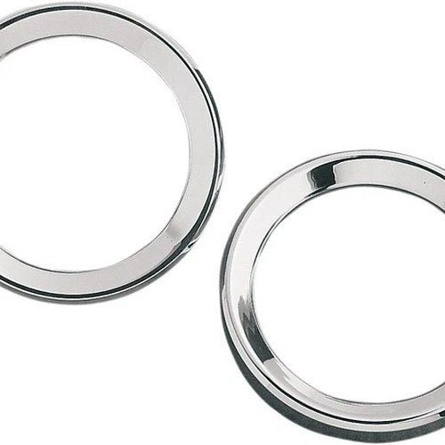 DS Instrument Gauge Bezels 3 5/8" Chrome Harley Davidson Electra Glide 1996-1999