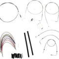 Burly Cable/Brake Line Kit for 16" Ape Hangers w/o Cruise Stainless #B30-1080