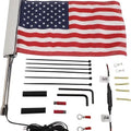 Ciro US Flag with Lighted Pole