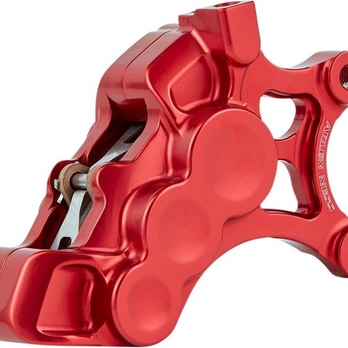 Arlen Ness Six-Piston Diff. Bore Caliper for 14" Rotor Front Right Red #02-205