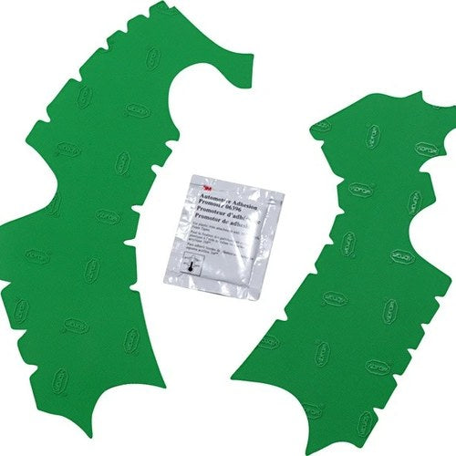 Athena Rubber Frame Guard Pads Green for Kawasaki KX250F 4-Stroke/KX250 4-Stroke