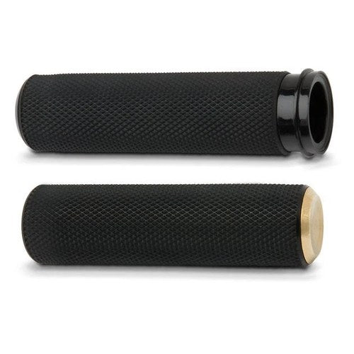 Arlen Ness Knurled Fusion Grips Brass #07-334 Harley Davidson