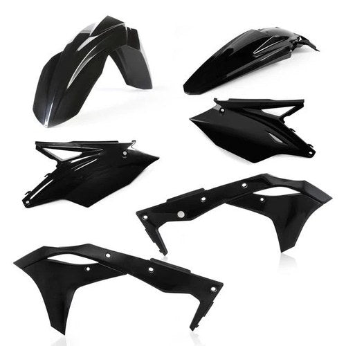 Acerbis Plastics Kit Black for Kawasaki KX250F 2018