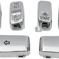 DS Handlebar Switch Cap Kit Chrome Harley Davidson 141728