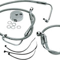 DS Braided Brake Line Kit Front Harley Davidson FLHR/FLHRCI/FLTR #142868