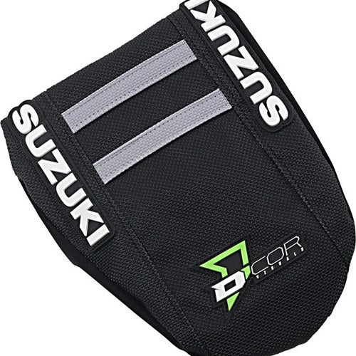 Dcor Ribbed Seat Cover Black/Black/Gray #30-40-465 for Suzuki RM-Z450/RM-Z250