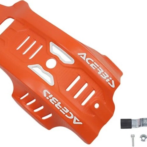 Acerbis MX Skid Plate 16 Orange/White #2733465321 KTM/Husqvarna