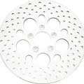 HardDrive Drilled Vented Rear Brake Rotor Polished 144603 Harley Davidson