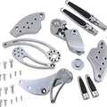 Hawg Halters Forward Control Kit with Slotted Levers Chrome #FCK-S18C-FR-S