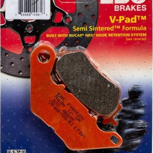 Ebc V Semi Sintered Brake V-Pads Rear Left Fits Yamaha Yzf R3 2015-2017