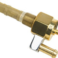HardDrive Hex Petcock Brass 3/8" Downward