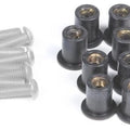 Puig Windscreen Well Nut Screw Kit Silver