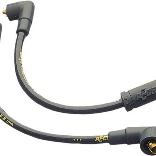 Accel Yellow Ignition Wire Set 8.8mm Black #172072K Harley Davidson