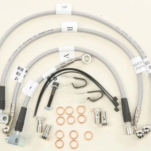 GBrakes 4-Line Brake Line Kit Clear #FK003D871-4 KTM RC 390 2014-2021