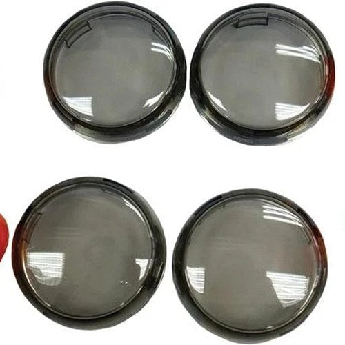HardDrive Turn Signal Lens Kit Smoke #161031 Harley Davidson Dyna/Softail