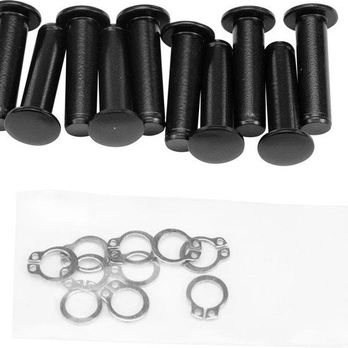HardDrive Brake Lever Pins with Clips Black #051210 Harley Davidson