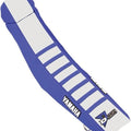Dcor Ribbed Seat Cover Blue/White/Blue #30-50-131 for Yamaha YZ125/YZ250/YZ250X