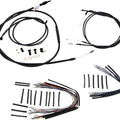 Burly Handlebar Cable/Line Kit for 16" Ape Hangers Black Harley Davidson Softail