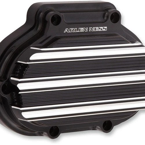 Arlen Ness 10-Gauge Transmission Side Cover Black #03-813 Harley Davidson