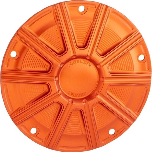 Arlen Ness 10-Gauge Derby Cover Orange #700-021 Harley Davidson