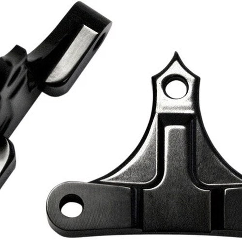 Accutronix 49mm Ness Leg Front Fender Spacers 5/8" Black #TFS49-NF5/8B