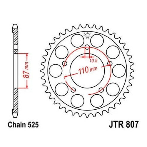 JT Steel Rear Sprocket 525 47T fits Suzuki GSF400 Bandit 400 1991-1992