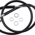DS Black Vinyl Front Upper ABS Brake Line Kit 36-3/4" +6" Black #212067