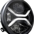Koso Zenith LED Headlight Clear/White #GA030100 Harley Davidson