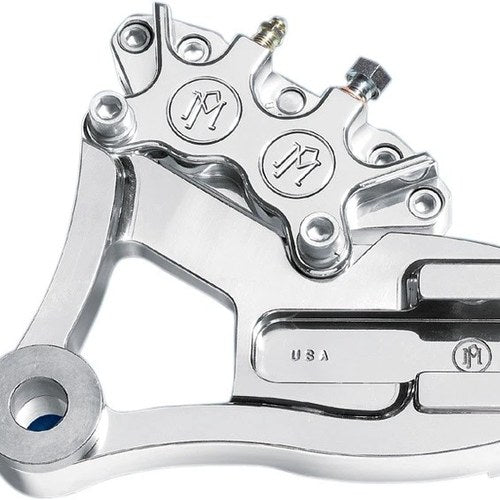 PM 4-Piston Classic Caliper & Bracket Rear 11.5" Chrome 1279-0052CH