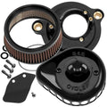 S&S Stealth Mini Teardrop Air Cleaner Kit Gloss Black 170-0436C Harley M8