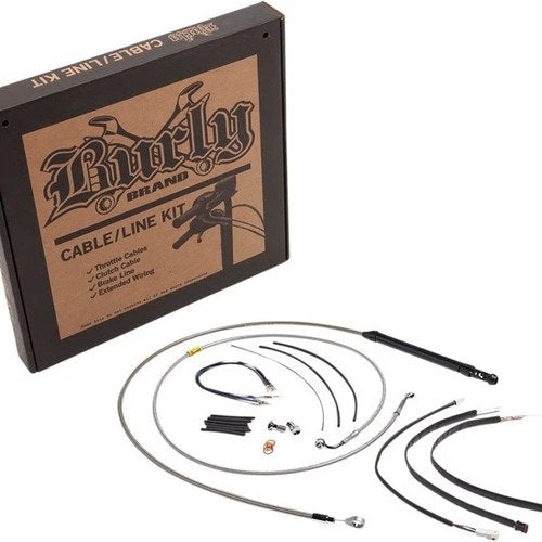 Burly Handlebar Cable/Line Kit for 16" Hangers w/ABS Stainless #B30-1244