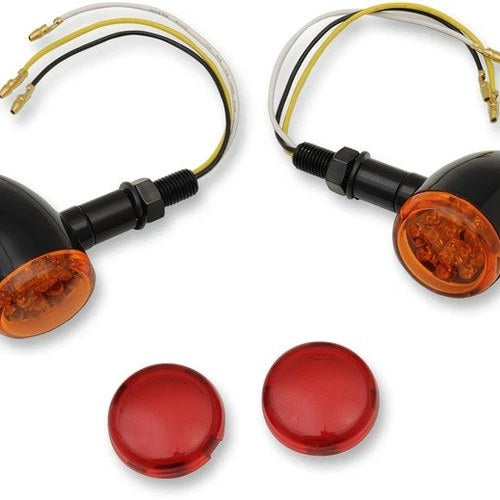 DS LED Mini Deuce Marker Lights Glossy Black Red/Amber/White